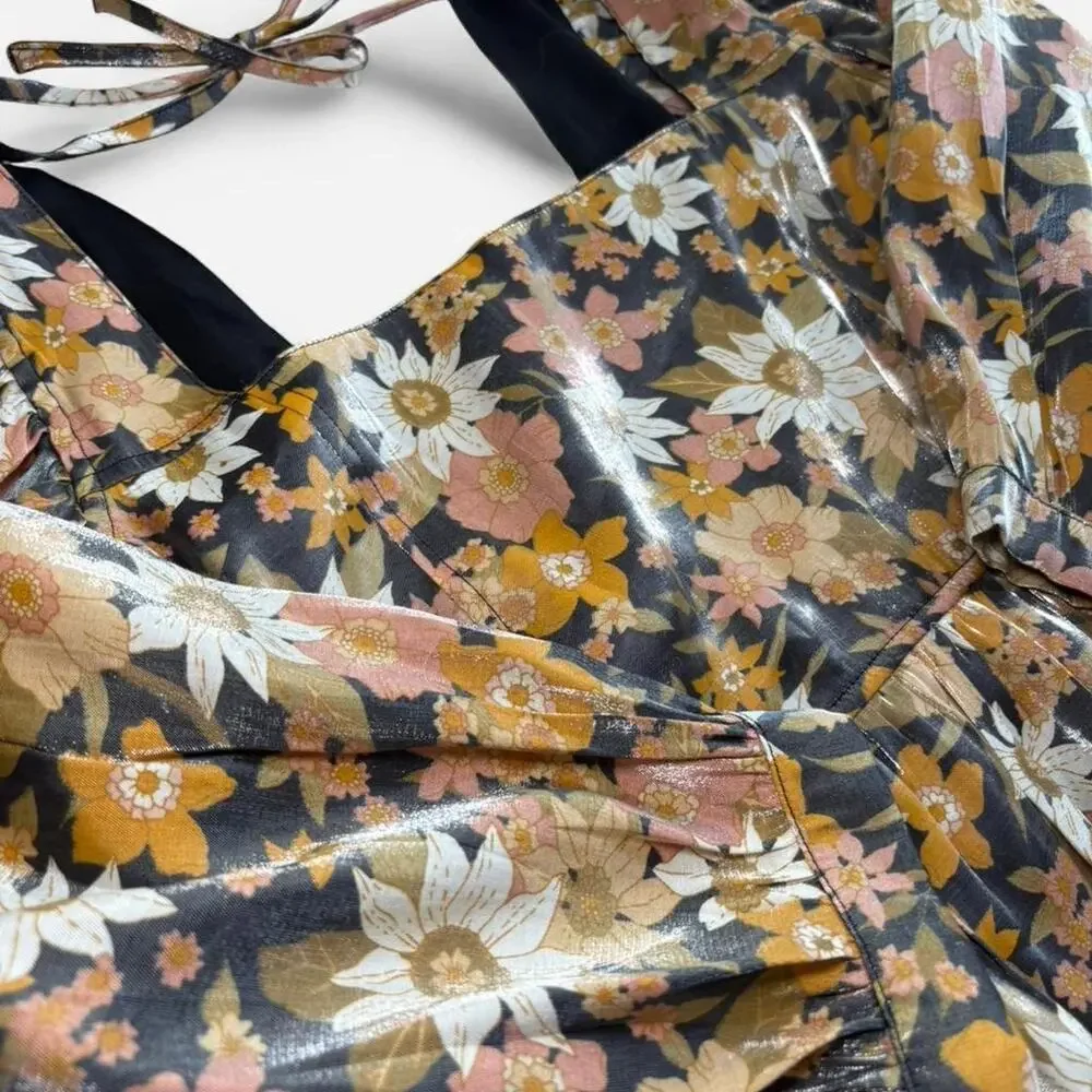 Altard State Women's S Floral Boho Summer Blouse